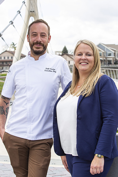 Valentina's Executive Chef Todd Kessler and General Manager Annie Bowlin.